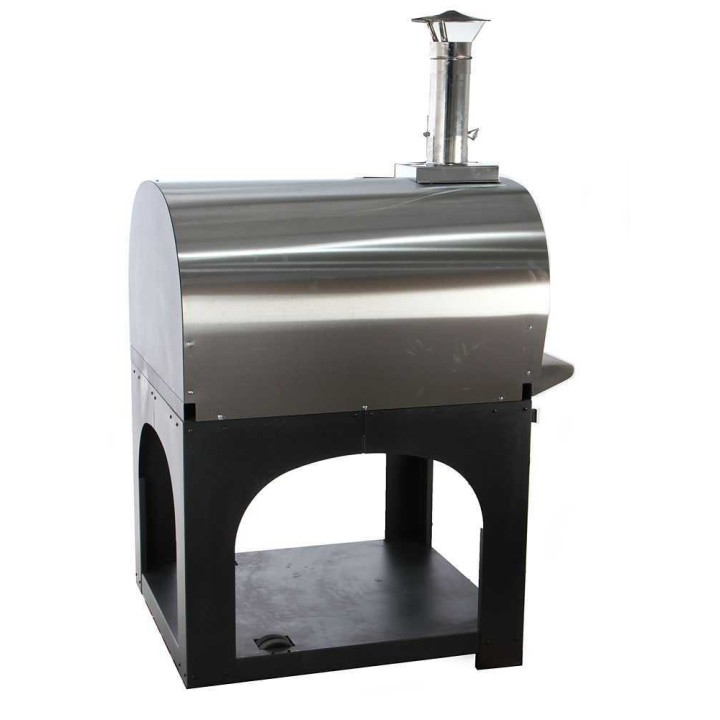 Cibus INOX 800 puulämmitteinen ulkouuni, 5 pizzaa, Ø 80 cm