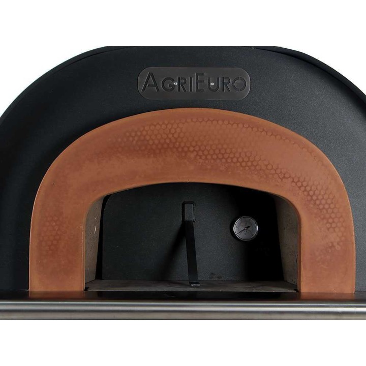 Cibus INOX 800 puulämmitteinen ulkouuni, 5 pizzaa, Ø 80 cm