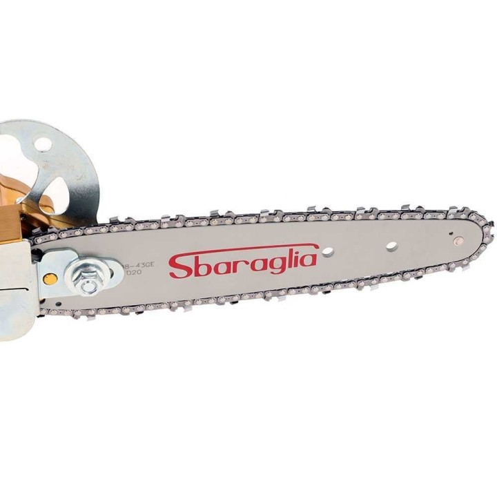 Sbaraglia Turbo paineilmatoiminen oksasaha, carving-terälevy 22 cm