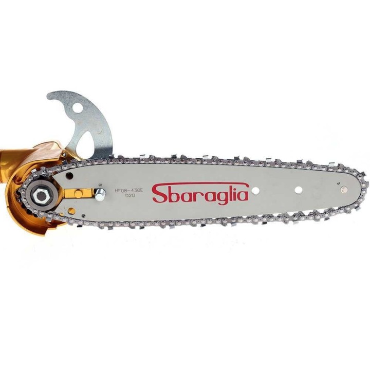 Sbaraglia Turbo paineilmatoiminen oksasaha, carving-terälevy 22 cm