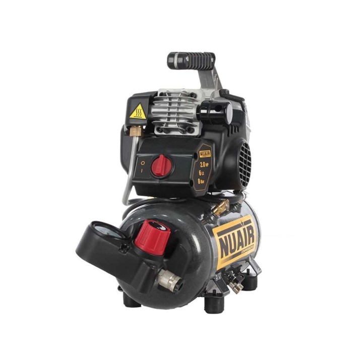 Nuair FU 227/8/6E sähkökompressori, 2 HP, 6 l, 8 bar, 230 V