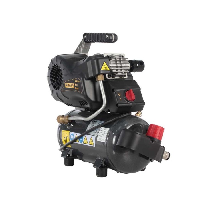 Nuair FU 227/8/6E sähkökompressori, 2 HP, 6 l, 8 bar, 230 V