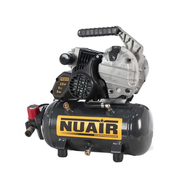 Nuair FU 227/8/6E sähkökompressori, 2 HP, 6 l, 8 bar, 230 V