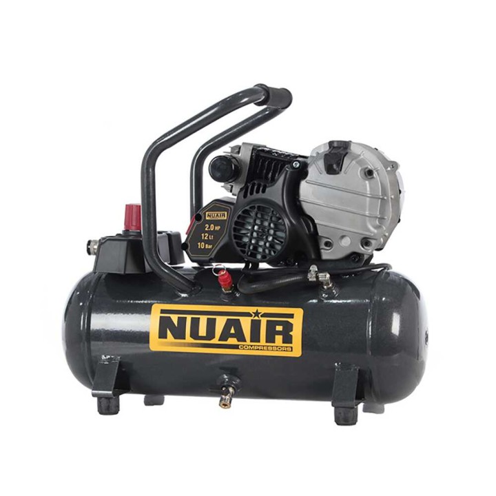Nuair FU 227/10/12 sähkökompressori, 2 HP, 12 l, 10 bar, 230 V