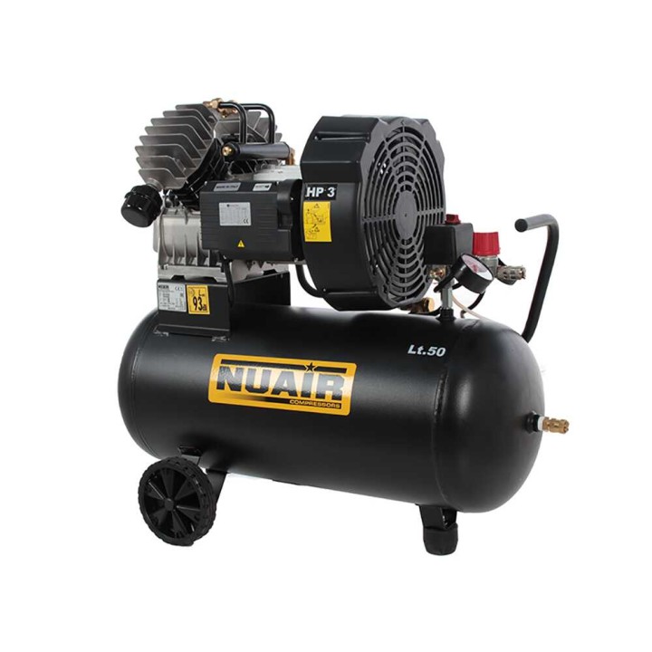 Nuair GVM/50 sähkökompressori, 3 HP, 50 l, 10 bar