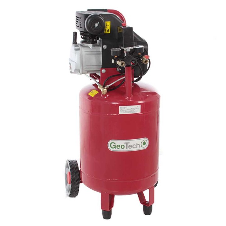 GeoTech AC50V 8 20 pystysuora sähkökompressori 2 HP 50 l 8 bar