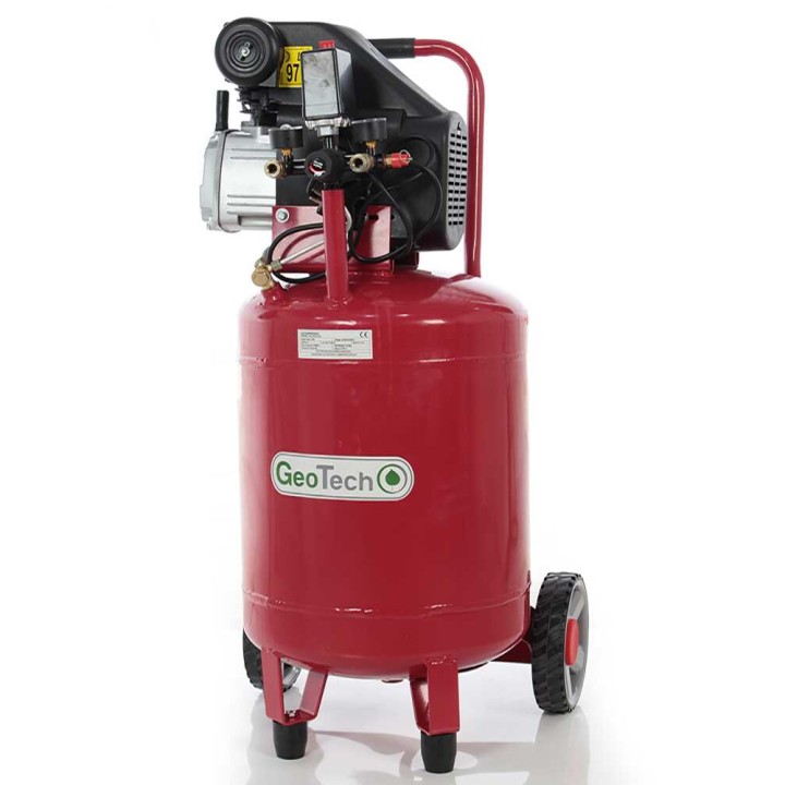 GeoTech AC50V-8-20 pystysuora sähkökompressori, 2 HP, 50 l, 8 bar