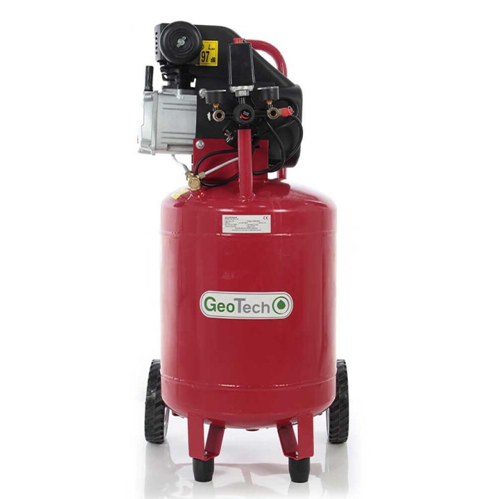GeoTech AC50V-8-20 pystysuora sähkökompressori, 2 HP, 50 l, 8 bar