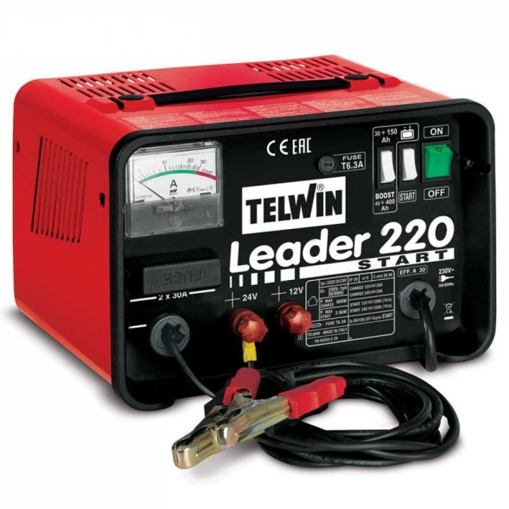 Telwin Leader 220 akkulaturi ja käynnistyslaite 12 24 V 30 400 Ah