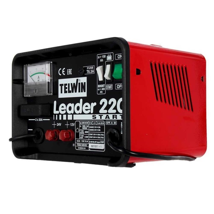 Telwin Leader 220 akkulaturi ja käynnistyslaite, 12–24 V, 30–400 Ah