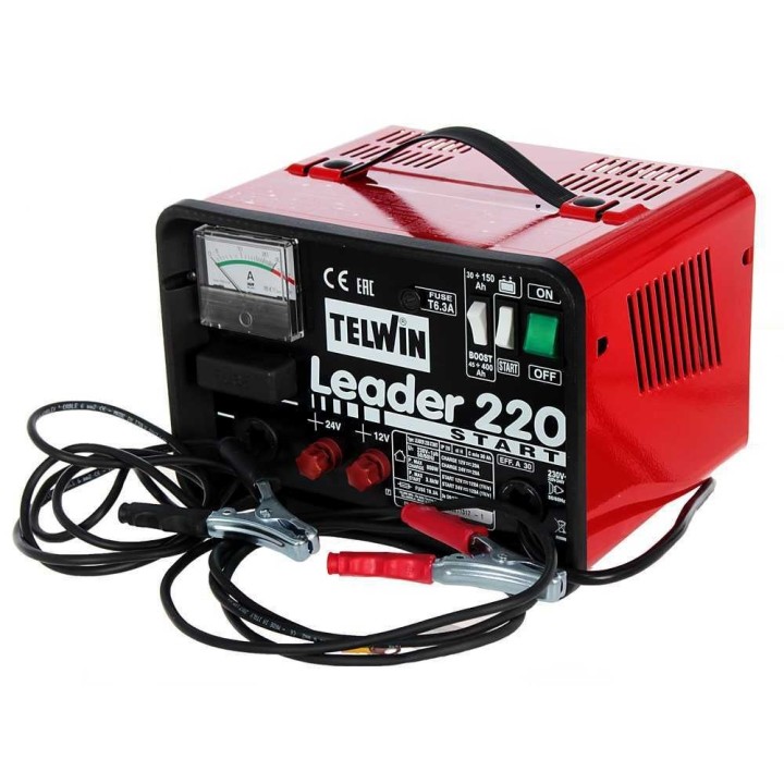 Telwin Leader 220 akkulaturi ja käynnistyslaite, 12–24 V, 30–400 Ah