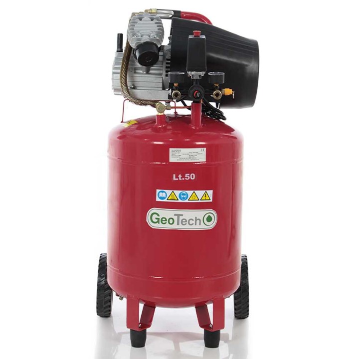 GeoTech AC50V-10-30VC pystyasentoinen kompressori, 3 HP, 50 l, 10 bar