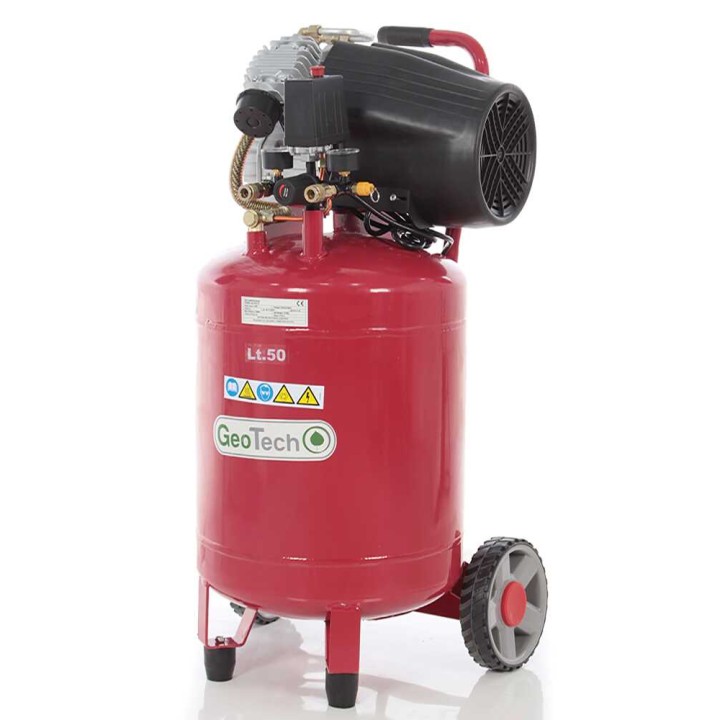 GeoTech AC50V-10-30VC pystyasentoinen kompressori, 3 HP, 50 l, 10 bar