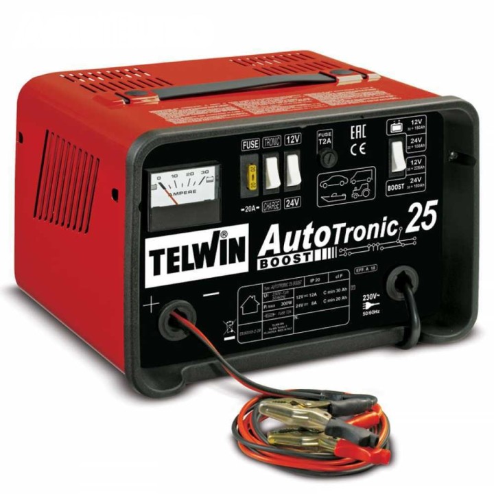 Telwin Autotronic 25 Boost akkulaturi ja ylläpitolaturi 12 24 V 300 W
