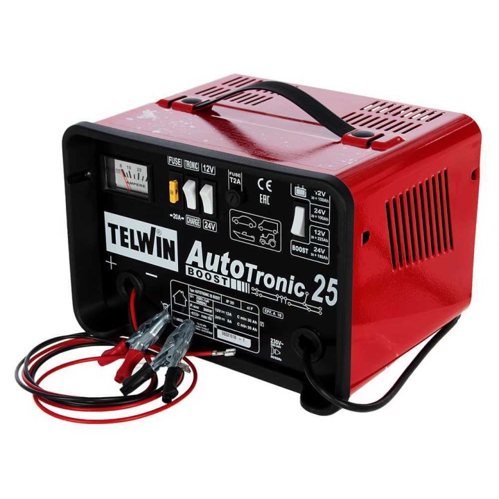Telwin Autotronic 25 Boost akkulaturi ja ylläpitolaturi, 12/24 V, 300 W