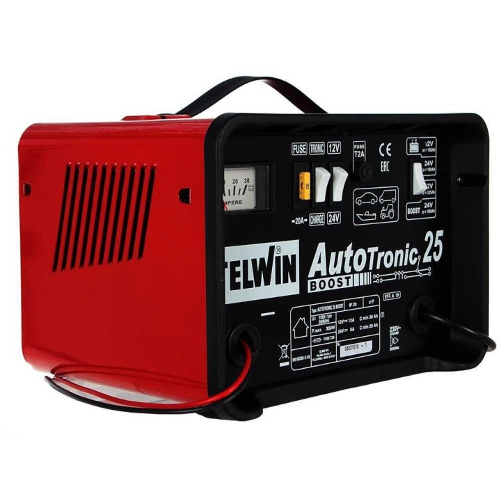 Telwin Autotronic 25 Boost akkulaturi ja ylläpitolaturi, 12/24 V, 300 W