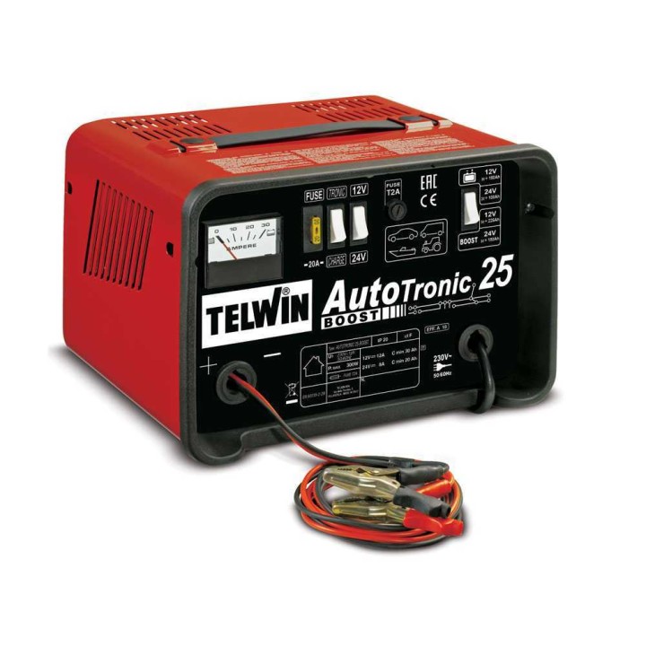 Telwin Autotronic 25 Boost akkulaturi ja ylläpitolaturi, 12/24 V, 300 W
