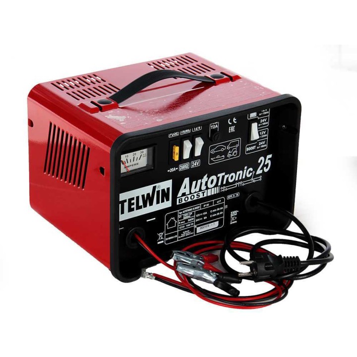 Telwin Autotronic 25 Boost akkulaturi ja ylläpitolaturi, 12/24 V, 300 W