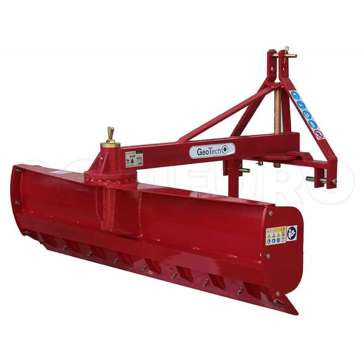 GeoTech DL180 tasausterä traktorille, 180 cm, 360° kääntö