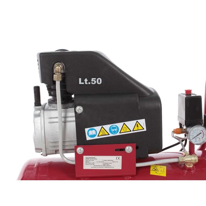 GeoTech AC 50-10-25C sähkökompressori, 50 l, 2,5 HP, 10 bar, 230 V