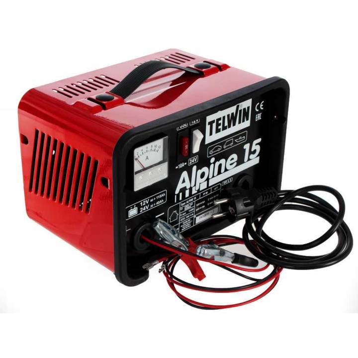 Telwin Alpine 15 akkulaturi WET- ja lyijyakuille, 12/24 V, 110 W