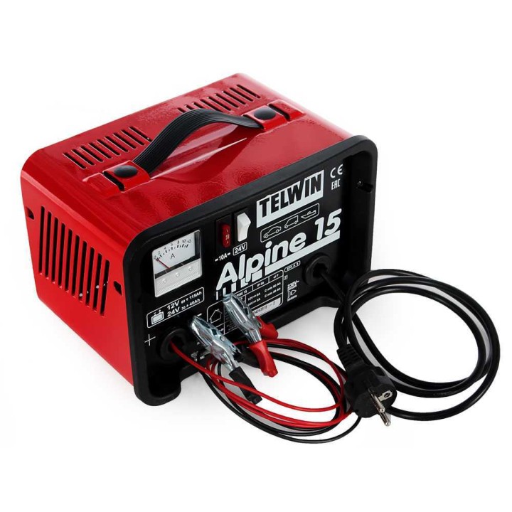Telwin Alpine 15 akkulaturi WET- ja lyijyakuille, 12/24 V, 110 W