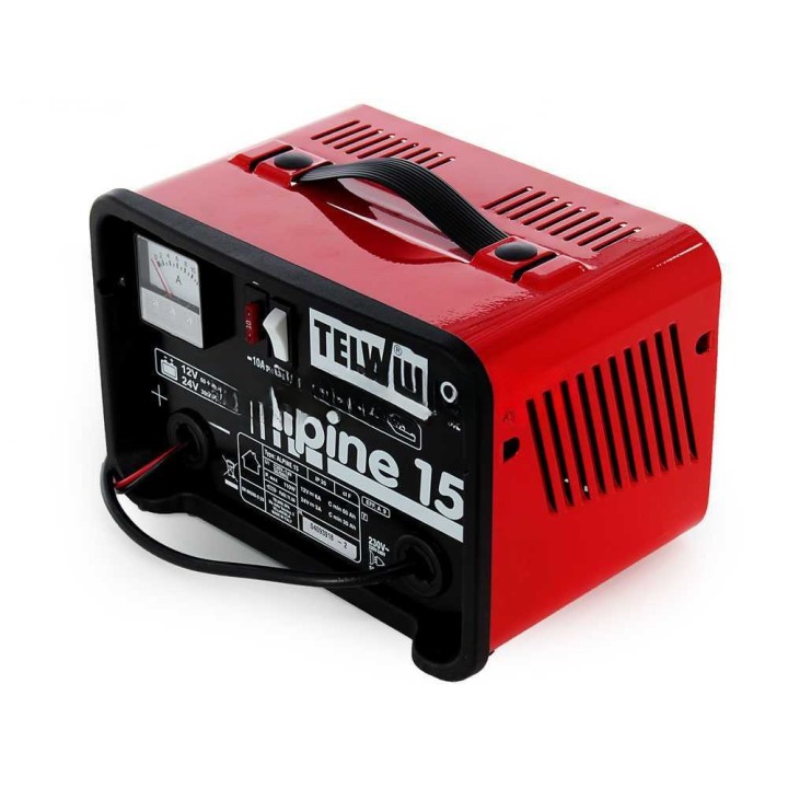 Telwin Alpine 15 akkulaturi WET- ja lyijyakuille, 12/24 V, 110 W