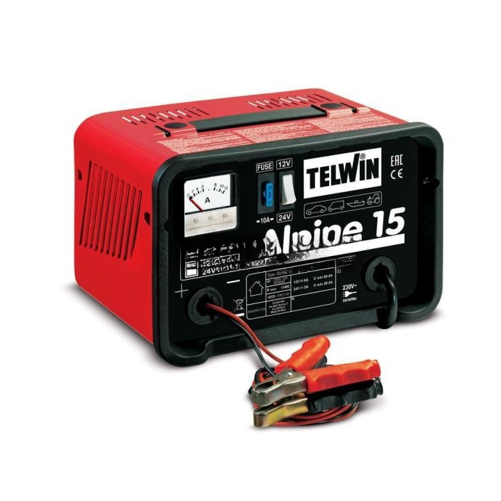 Telwin Alpine 15 akkulaturi WET- ja lyijyakuille, 12/24 V, 110 W