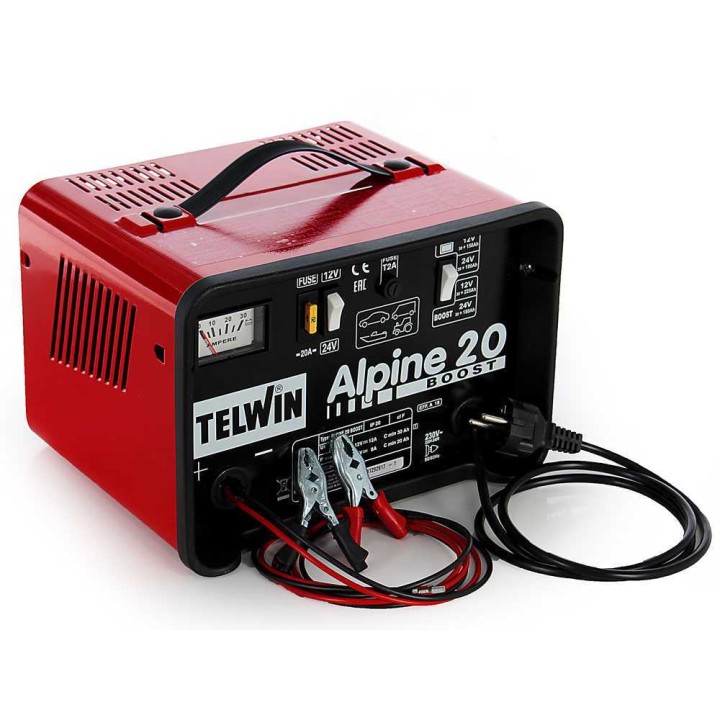 Telwin Alpine 20 Boost -akkulaturi, 12/24 V, 300 W, WET-akuille