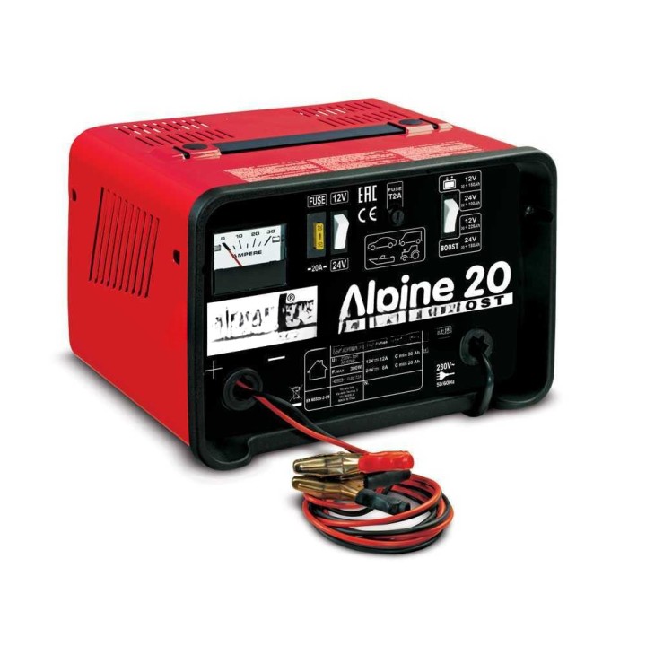 Telwin Alpine 20 Boost -akkulaturi, 12/24 V, 300 W, WET-akuille