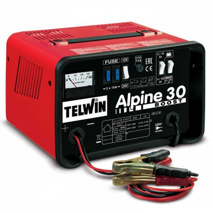 Telwin Alpine 30 Boost akkulaturi 800 W 12 24 V 15 400 Ah