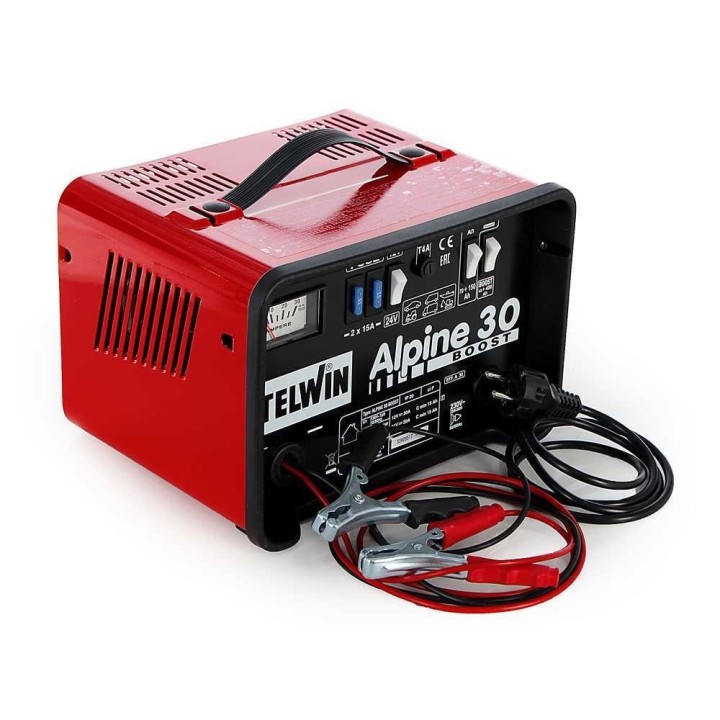Telwin Alpine 30 Boost -akkulaturi, 800 W, 12/24 V, 15–400 Ah