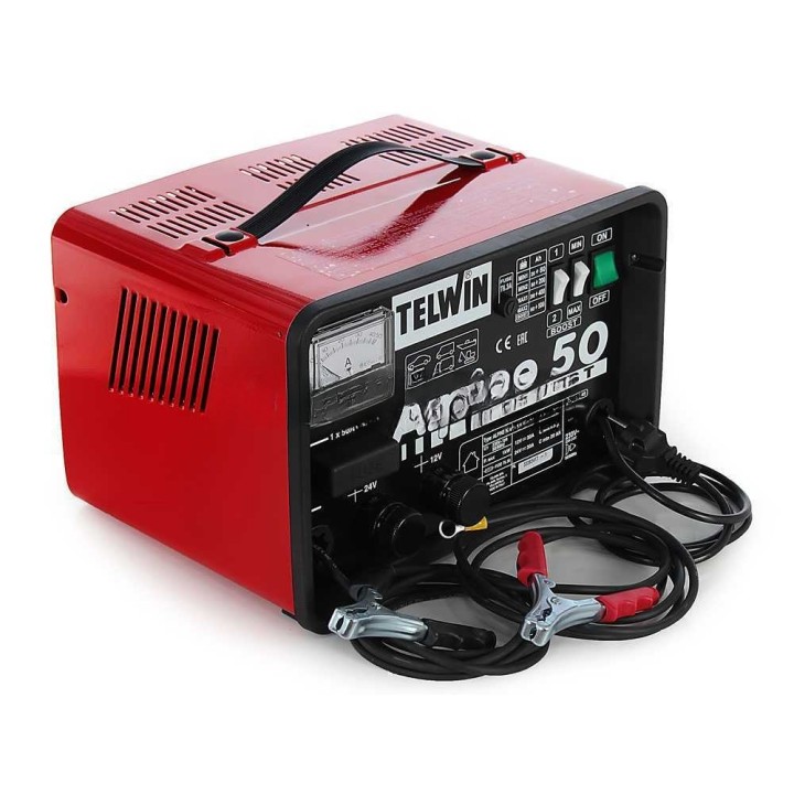 Telwin Alpine 50 Boost akkulaturi, 12/24 V, 1 000 W, WET-akuille