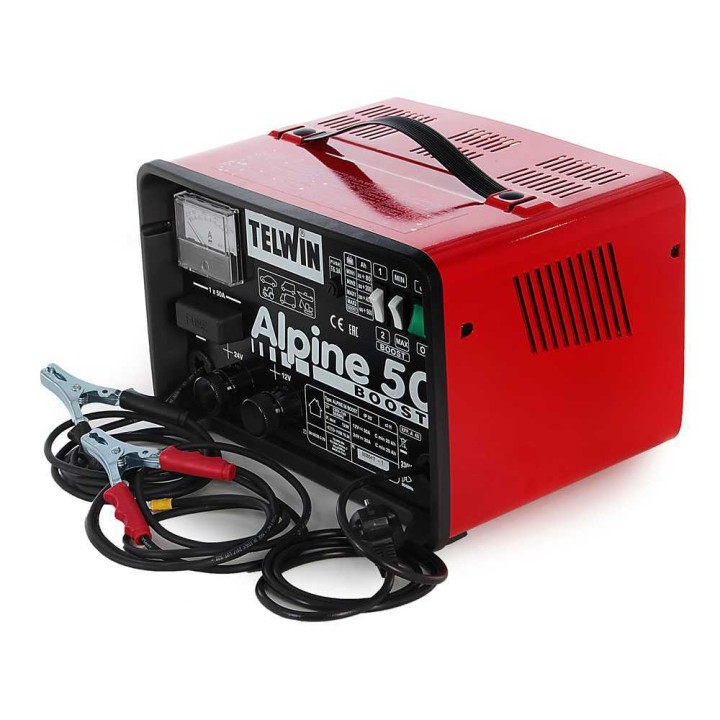 Telwin Alpine 50 Boost akkulaturi, 12/24 V, 1 000 W, WET-akuille