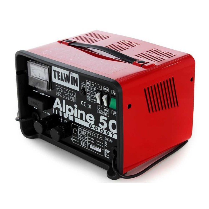 Telwin Alpine 50 Boost akkulaturi, 12/24 V, 1 000 W, WET-akuille