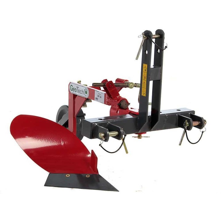 GeoTech DP16 yksiteräinen aura, 41 cm, pienille traktoreille