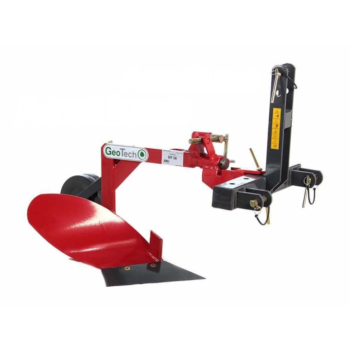 GeoTech DP16 yksiteräinen aura, 41 cm, pienille traktoreille