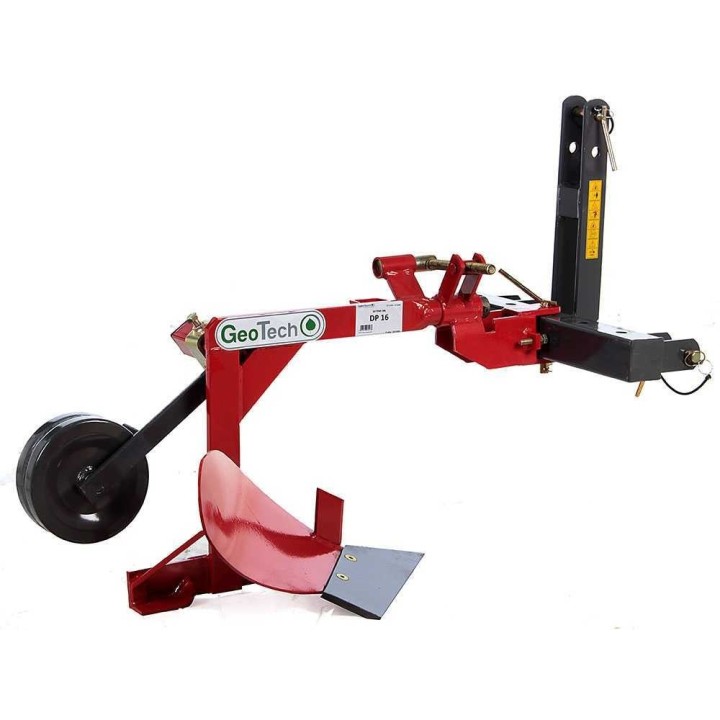GeoTech DP16 yksiteräinen aura, 41 cm, pienille traktoreille