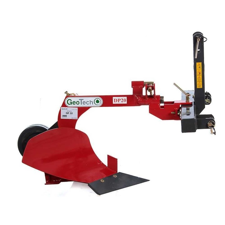 GeoTech DP20 yksiteräinen aura, kolmipistekiinnitys, 39,5 cm