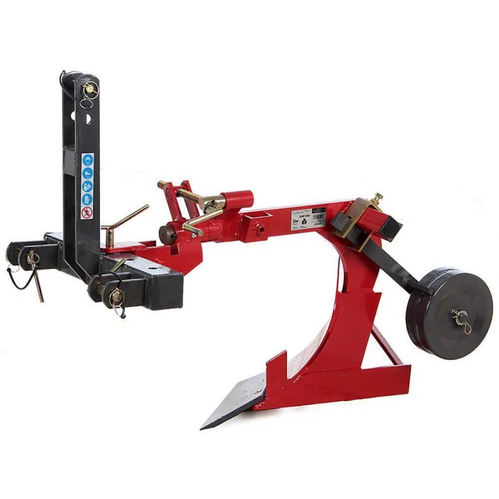 GeoTech DP20 yksiteräinen aura, kolmipistekiinnitys, 39,5 cm