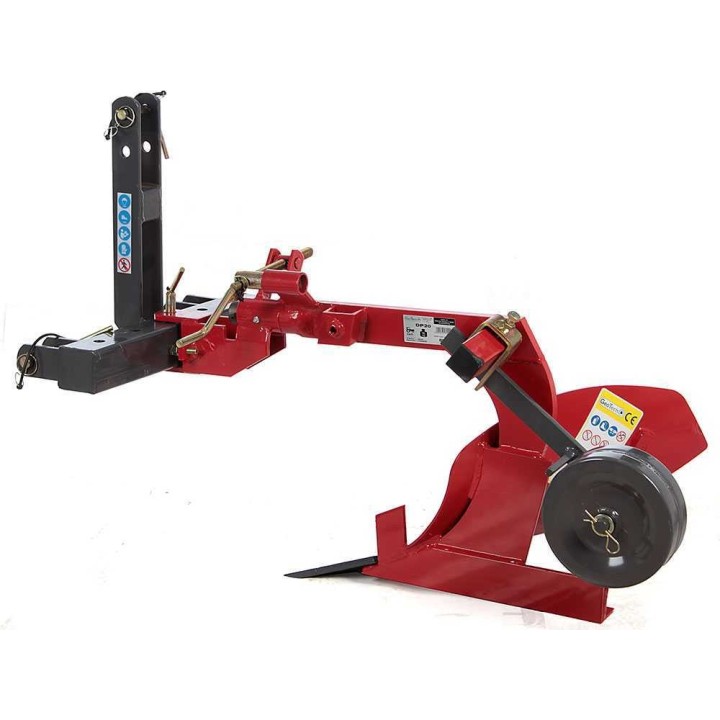 GeoTech DP20 yksiteräinen aura, kolmipistekiinnitys, 39,5 cm