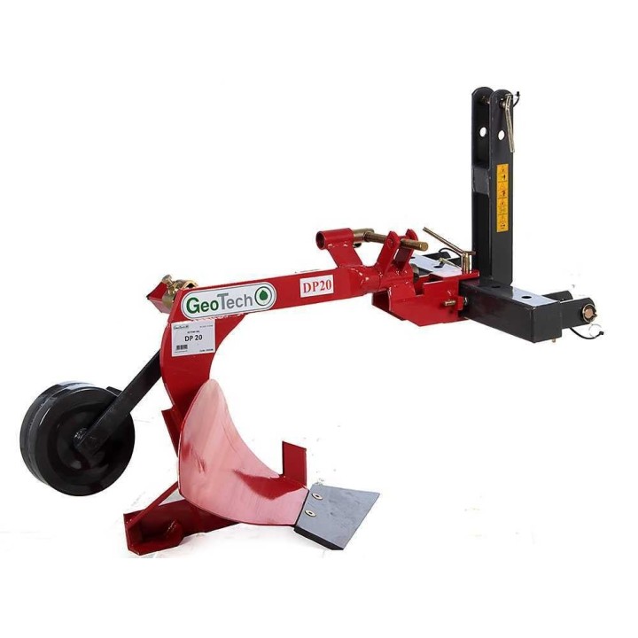 GeoTech DP20 yksiteräinen aura, kolmipistekiinnitys, 39,5 cm