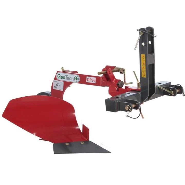 GeoTech DP20 yksiteräinen aura, kolmipistekiinnitys, 39,5 cm