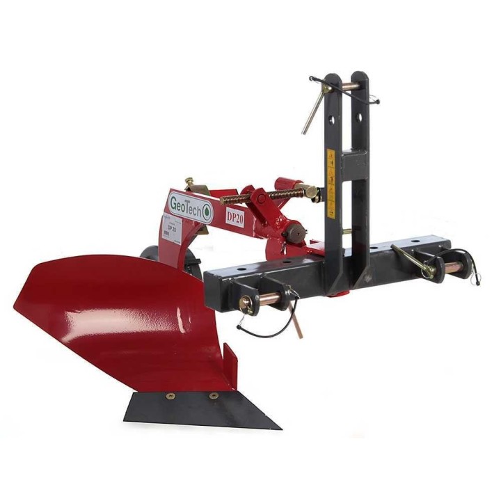 GeoTech DP20 yksiteräinen aura, kolmipistekiinnitys, 39,5 cm