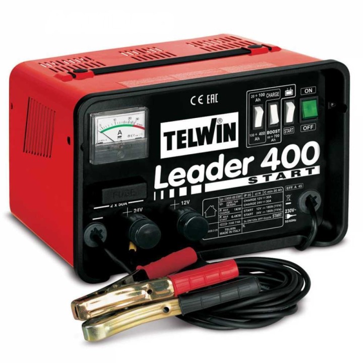 Telwin Leader 400 Start akkulaturi ja käynnistyslaite 12 24 V 300 A