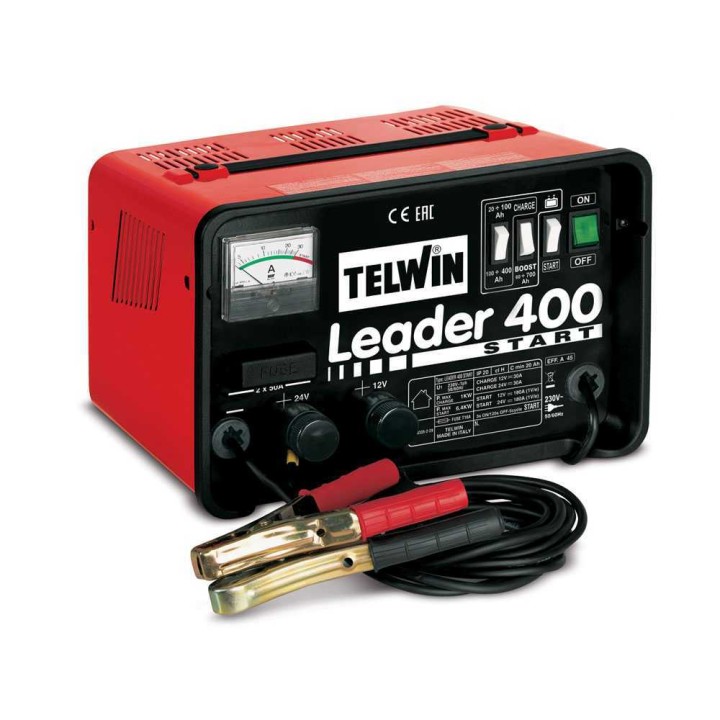 Telwin Leader 400 Start akkulaturi ja käynnistyslaite, 12–24 V, 300 A