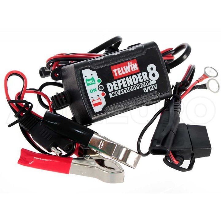 Telwin Defender 8 akkulaturi ja ylläpitolaturi, 6–12 V, 15 W