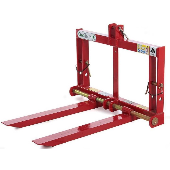 GeoTech D300 traktorin haarukat, 300 kg, kolmipistekiinnitys