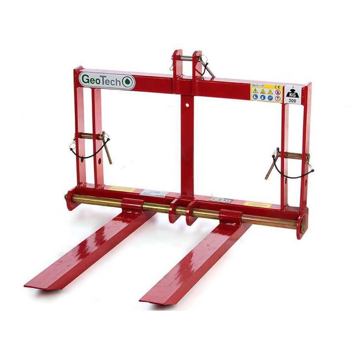 GeoTech D300 traktorin haarukat, 300 kg, kolmipistekiinnitys