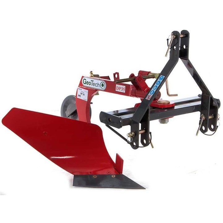 GeoTech DP35 yksisiipinen aura traktoriin, 43 cm, ruuvisäätö